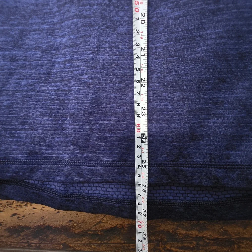 Vineyard Vines Performance Mens Medium Blue Heathered Quarter Zip Pullover Shirt